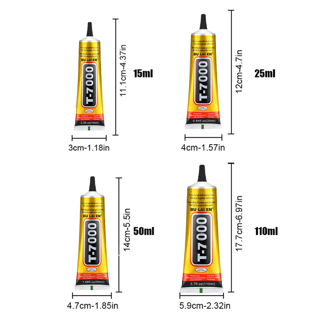 Black Glue T-7000 Semi-Fluid Black Adhesive Glue for Precisi