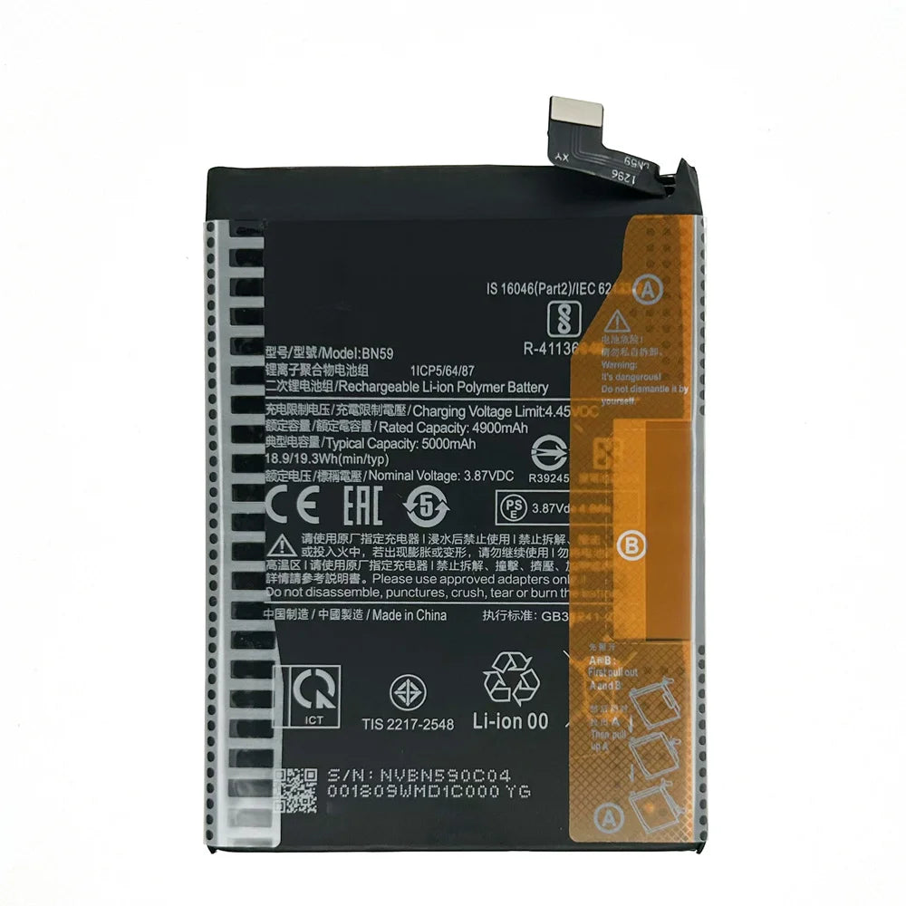 Genuine 5000mAh BN59 Battery For Xiaomi Redmi Note 10 / 10S 