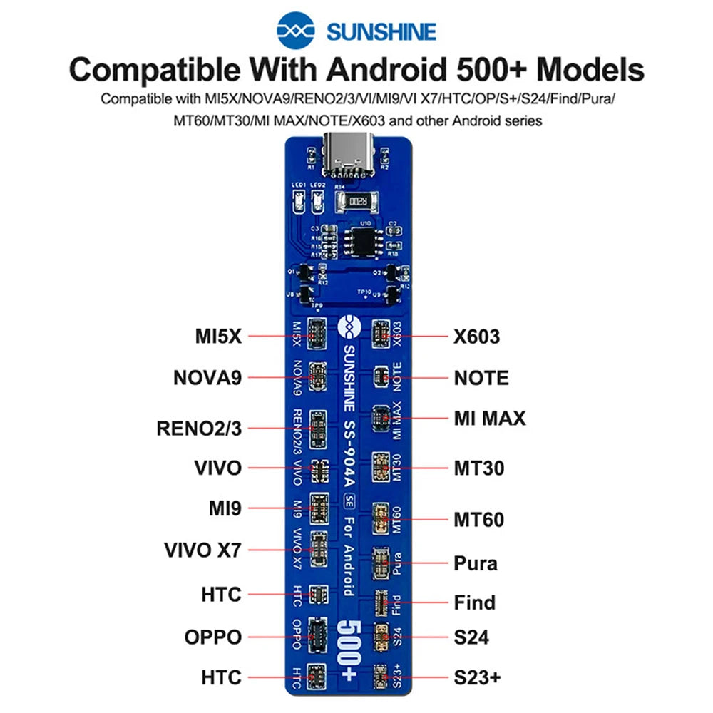SUNSHINE SS-904 SE Android Battery Activation Board Low-Powe