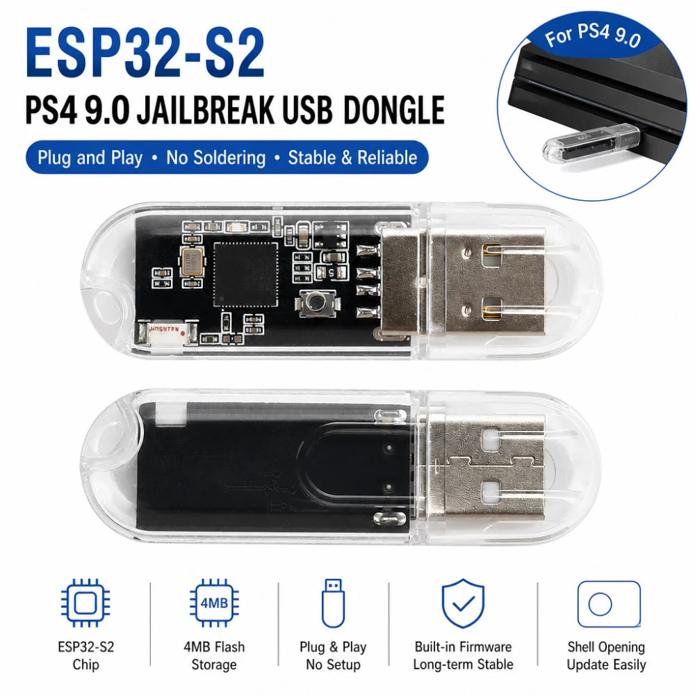 ESP32-S2 Development Board Compatible with PS4 9.0 Modded Fi