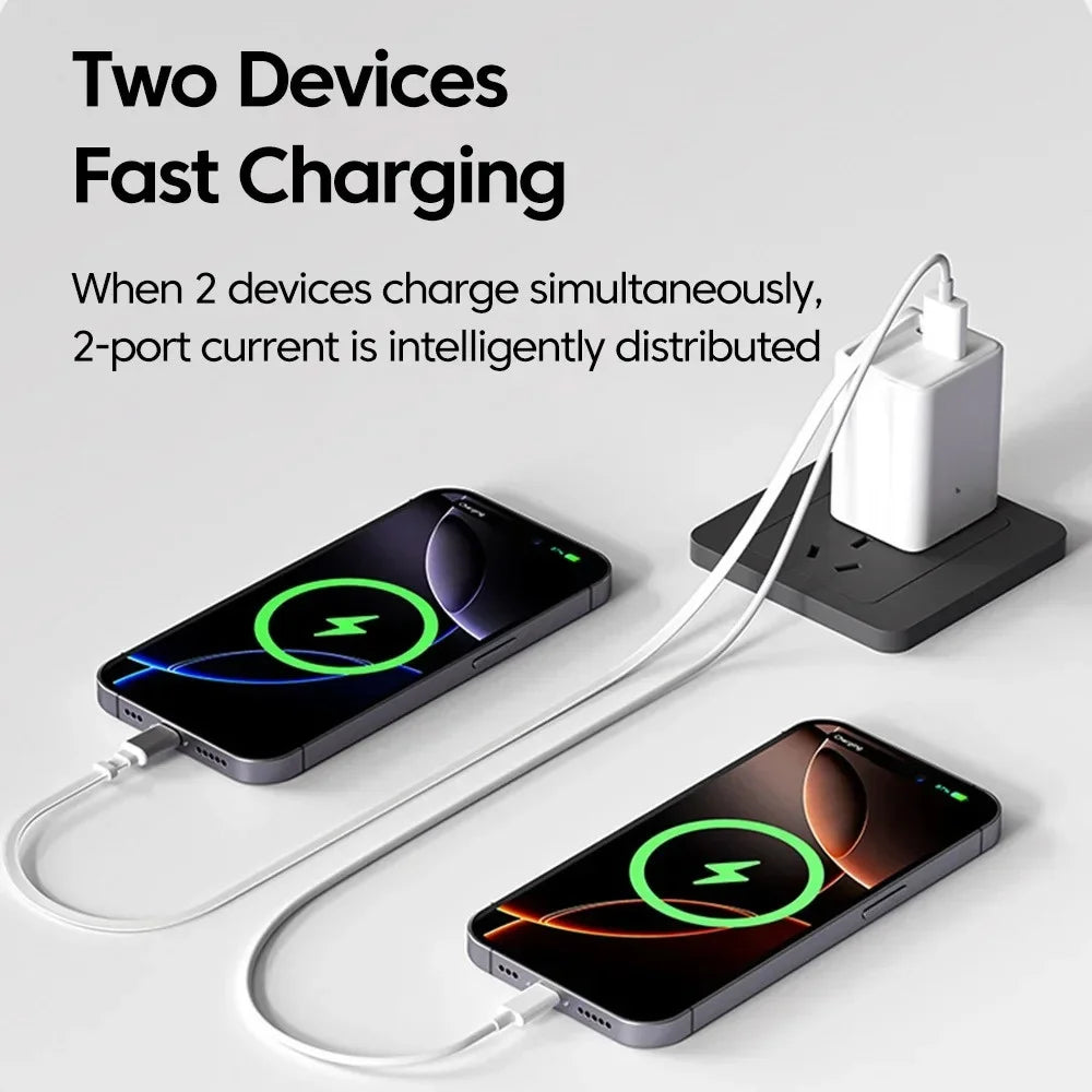 80W GaN USB C Fast Charger Retractable Cable Phone Charger A