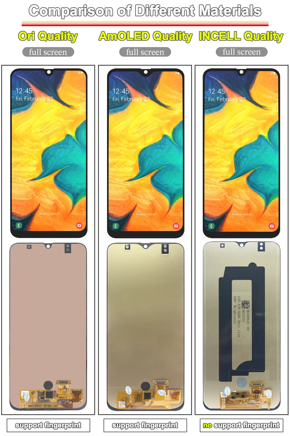 AMOLED LCD for Samsung Galaxy A30 LCD Display Touch Screen D