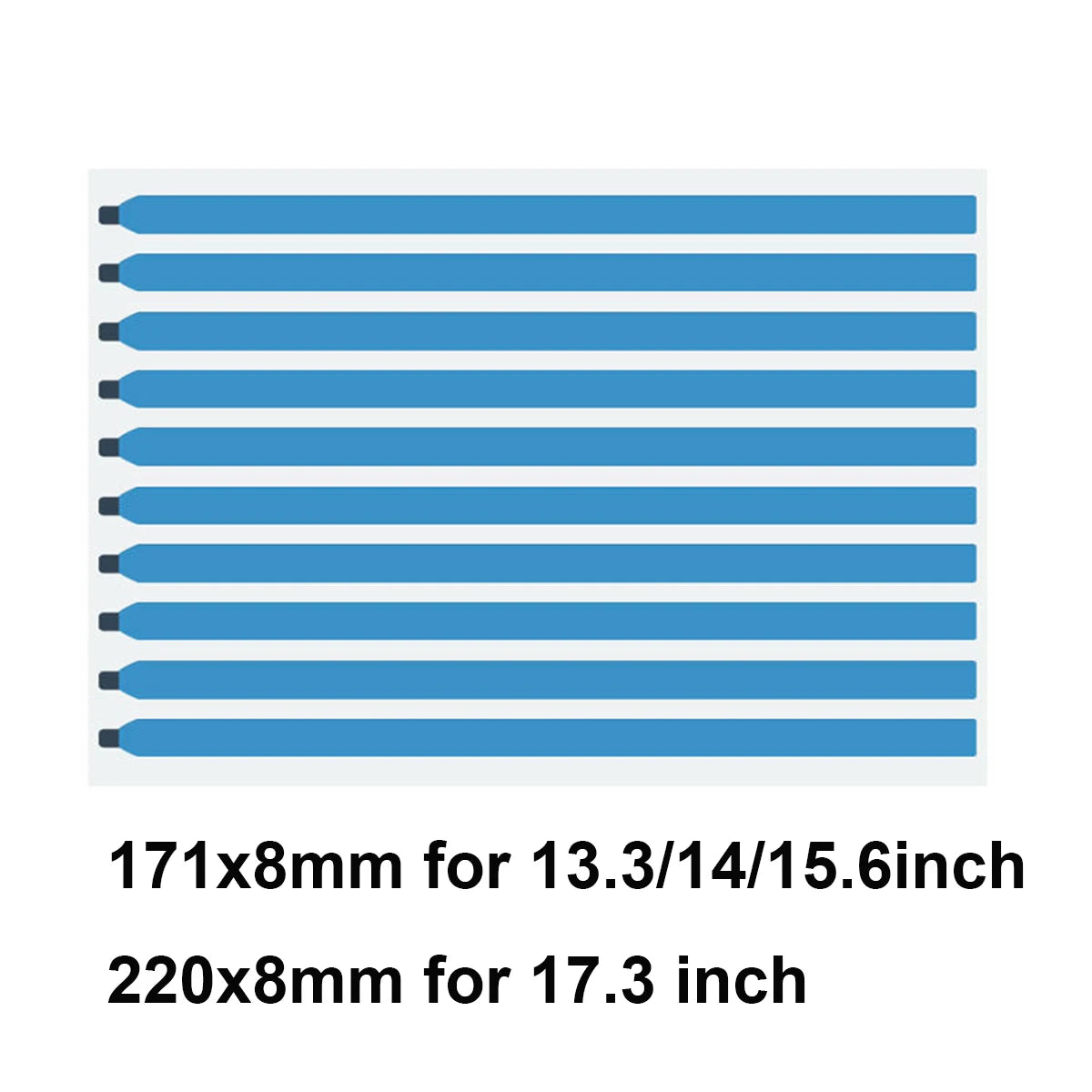 10Pcs Double-Sided LCD Screen Frame Tape for Laptop Easy Pul