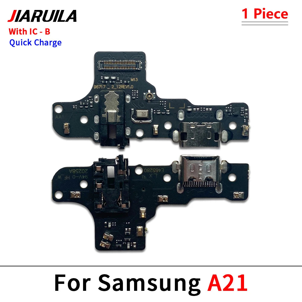 For Samsung A21S A31 A41 A51 A70 A71 USB Charging Port Mic Microphone Connector Main Motherboard LCD Flex Cable Replacement