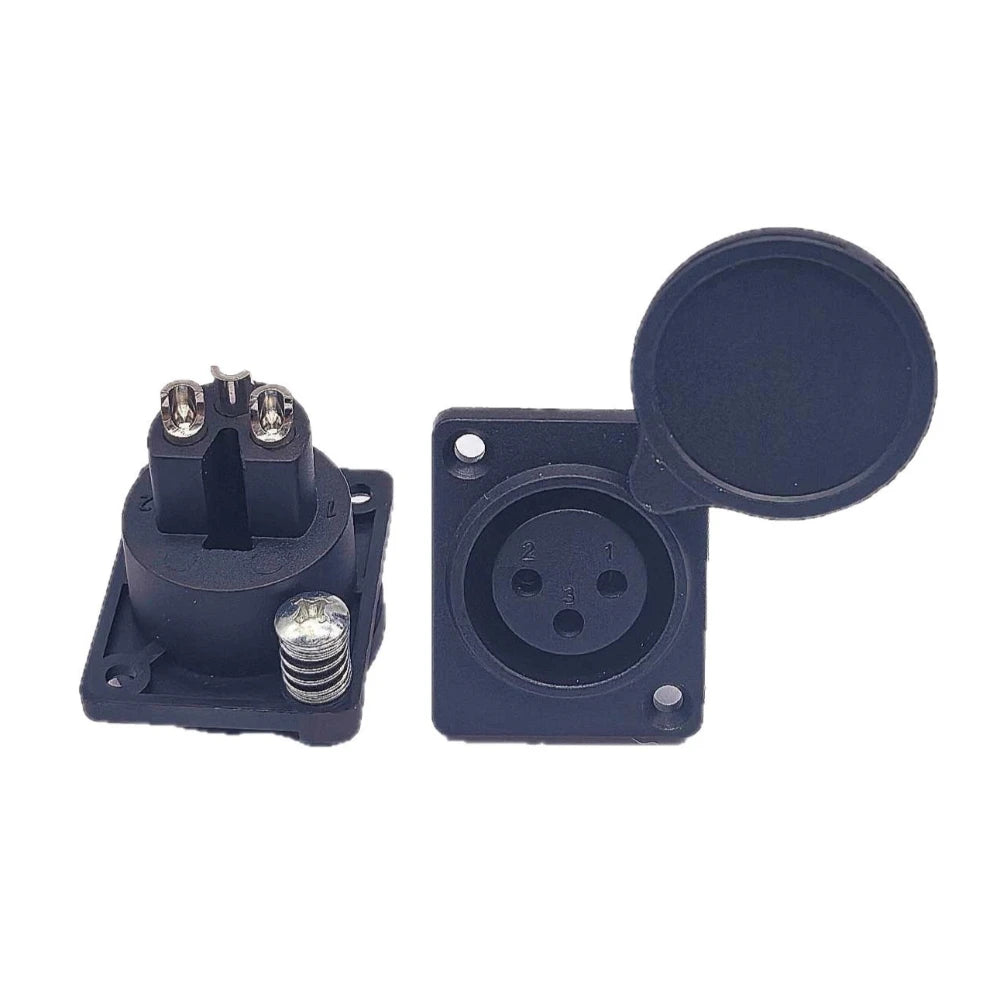 3 Pin Battery Charger Port Inline Connector Jack Socket Elec