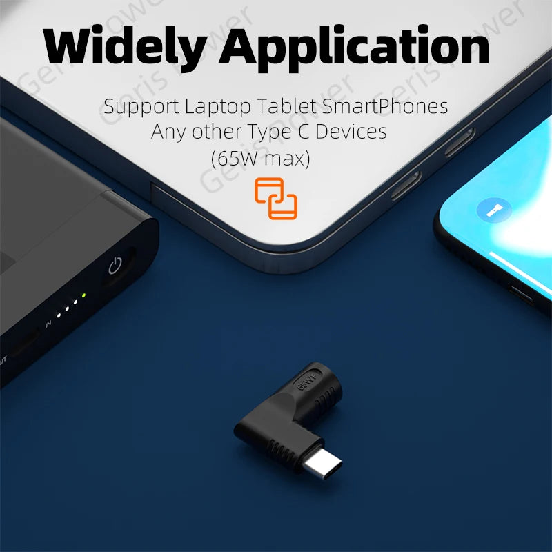 65W DC to USB C PD Power Adapter Converter 5.5X2.5 7.4X5.0 4