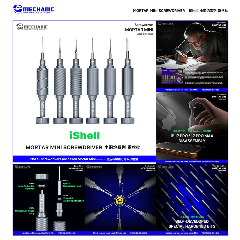 MECHANIC 6 in 1 iShell Precision Screwdriver Set for iPhone1