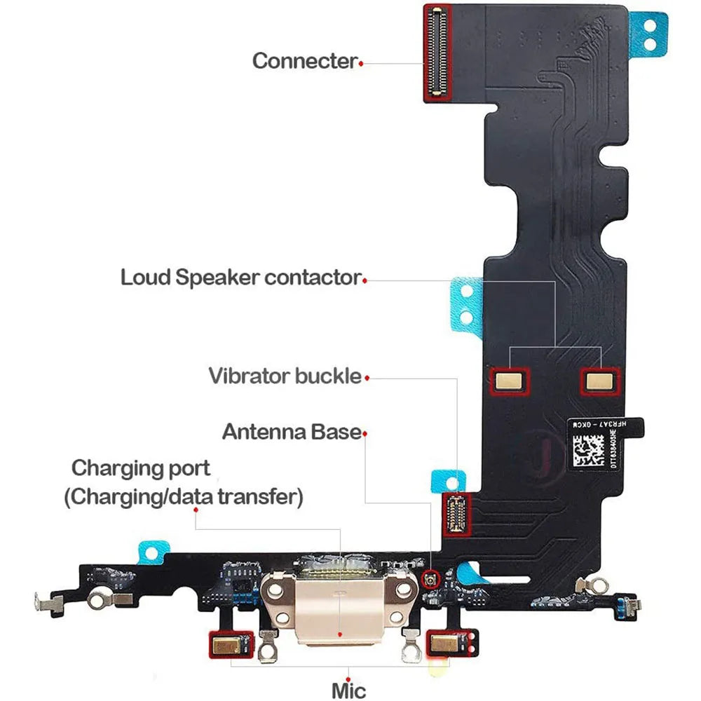 Charging Port Flex Cable For iPhone 7 8 Plus X XR XS Max Doc