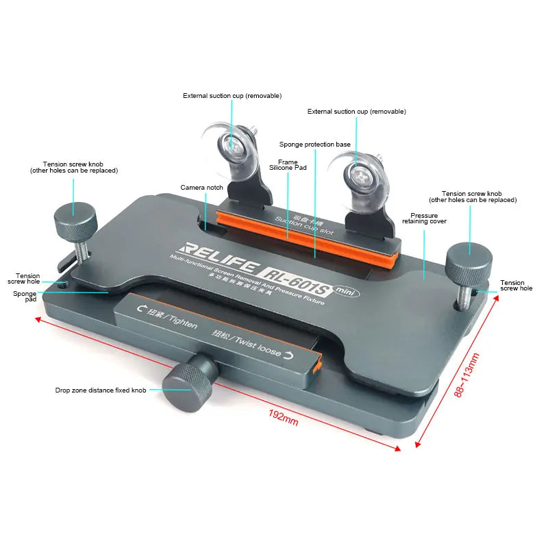 RELIFE RL-601S MINI 3 in 1 Multi-function Dismantling Screen