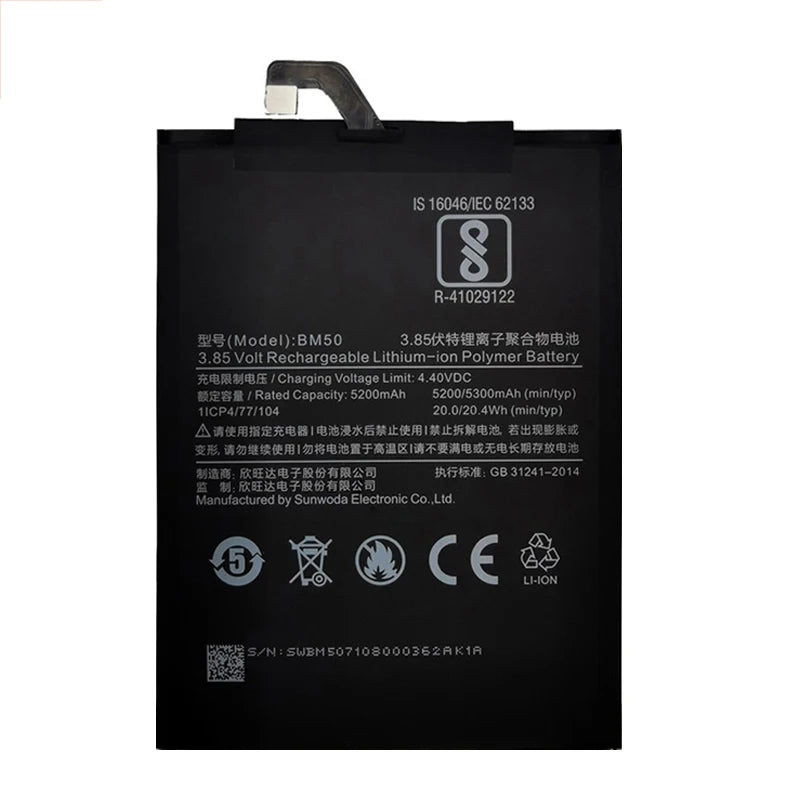 100% Original Replacement Battery For BM51 Xiaomi Mi Max 3 M