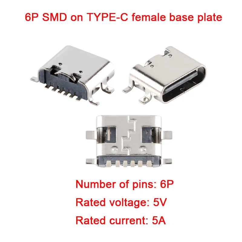 10Pcs/5Pcs USB Connector Type C Female Charging Port Jack 2/