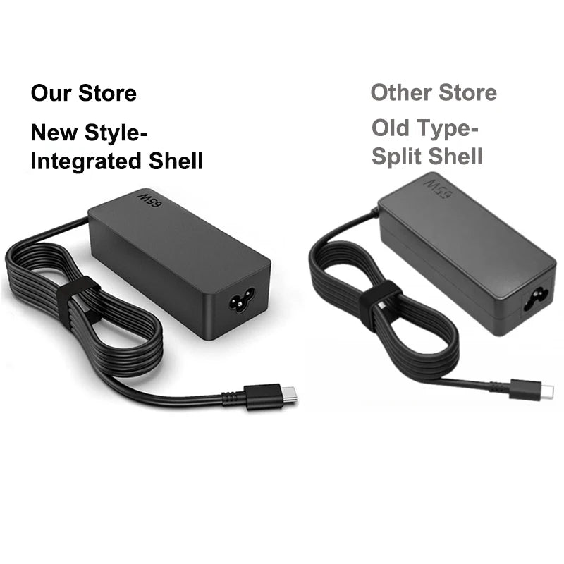 65W 20V 3.25A USB C Laptop Charger Adapter for Lenovo ThinkP