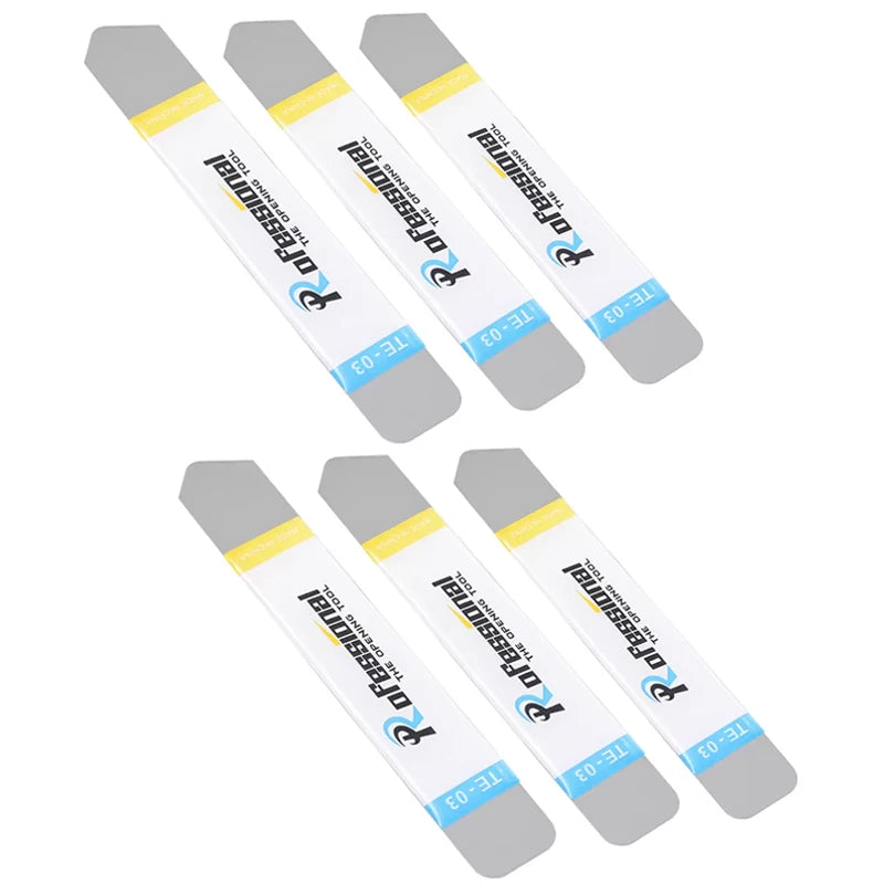 1-6Pcs Stainless Steel Blade Soft Thin Pry Spudger Cell Phone Tablet Screen Battery Opening Tools for Samsung iPhone iPad Opener