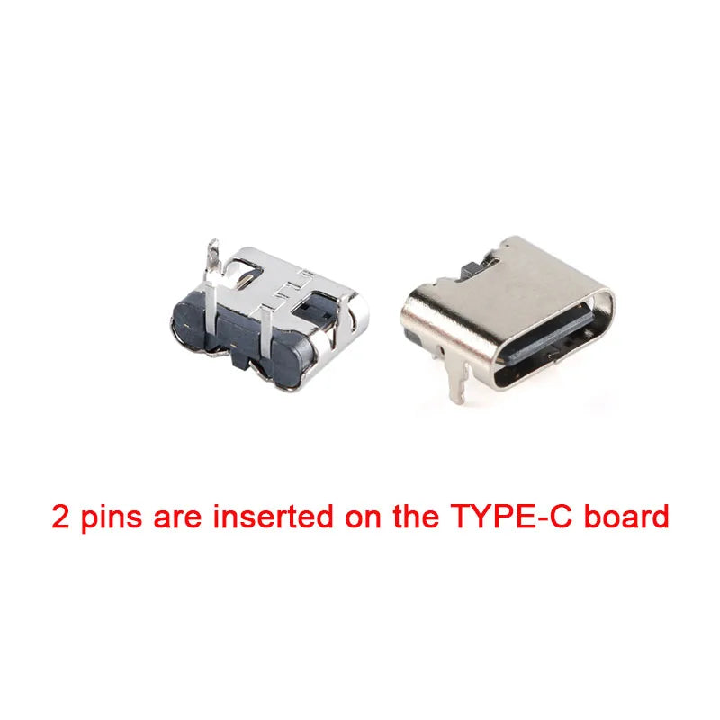 10Pcs/5Pcs USB Connector Type C Female Charging Port Jack 2/6/16 Pin Type-C Socket PCB Soldering SMD SMT DIY Repair Adapter