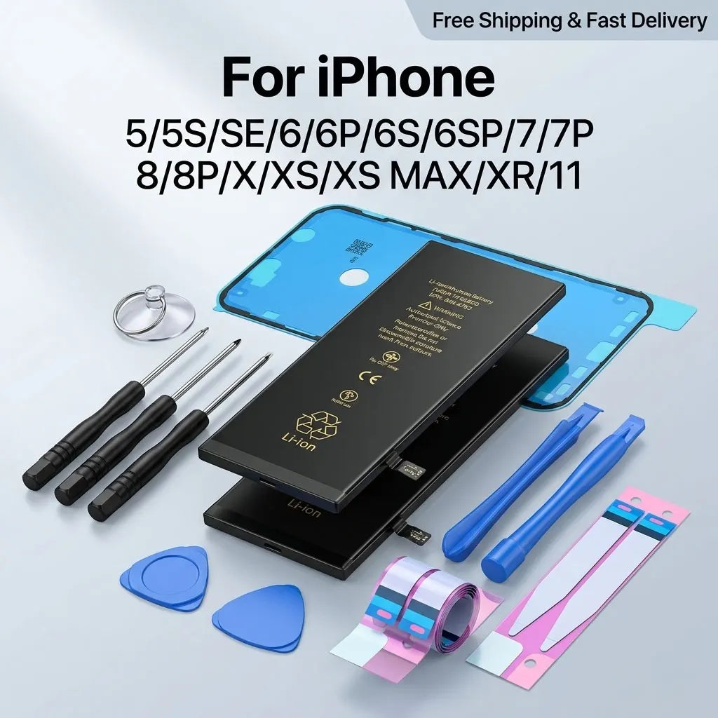 New Phone Battery For iPhone 5 6S 7 8Plus X XR XS Max 11 12 