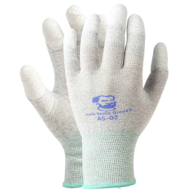 MECHANIC AS02 Anti-static Carbon Fiber Gloves PU Coating Lay