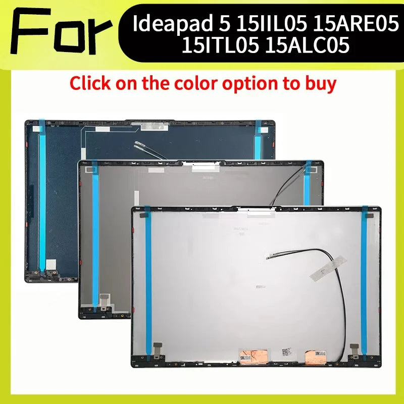 Silver/Gray/Blue Aluminium Case For Ideapad 5 15IIL05 15ARE0