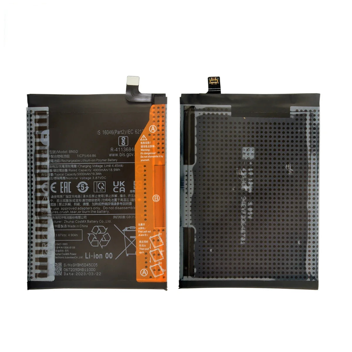 100% Orginal BN5D 5000mAh Battery For Xiaomi Redmi Note 11S 