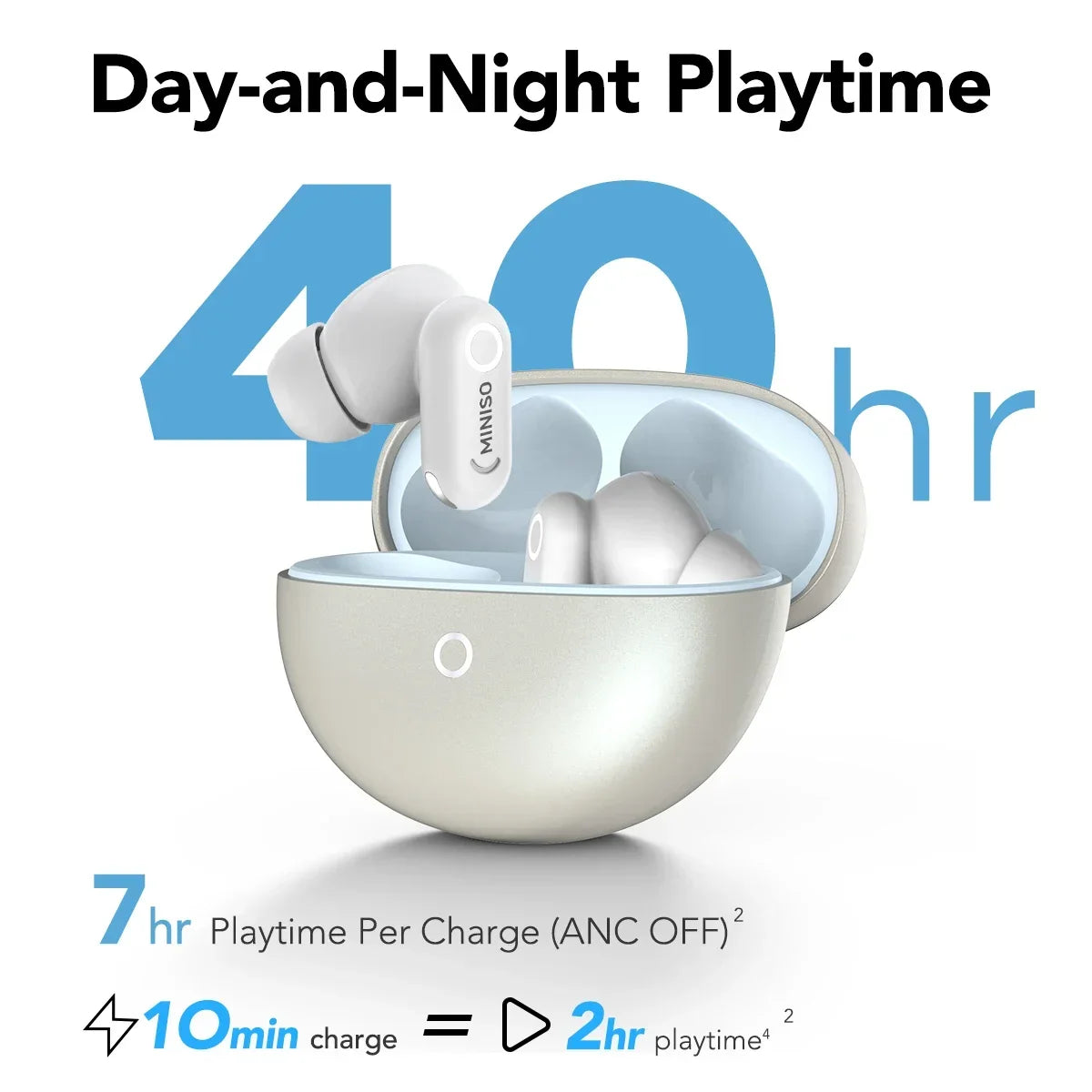 MINISO MS122 Wireless Bluetooth Earphones Stable Connection 