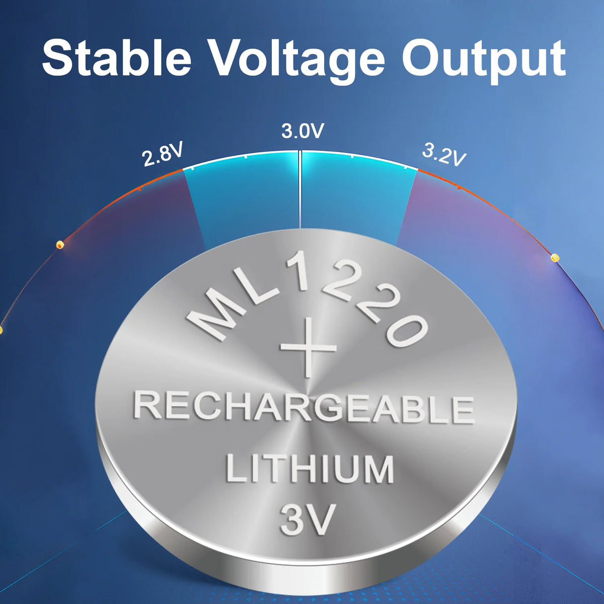 ML1220 3V Rechargeable Lithium Button Cell Battery CMOS RTC 