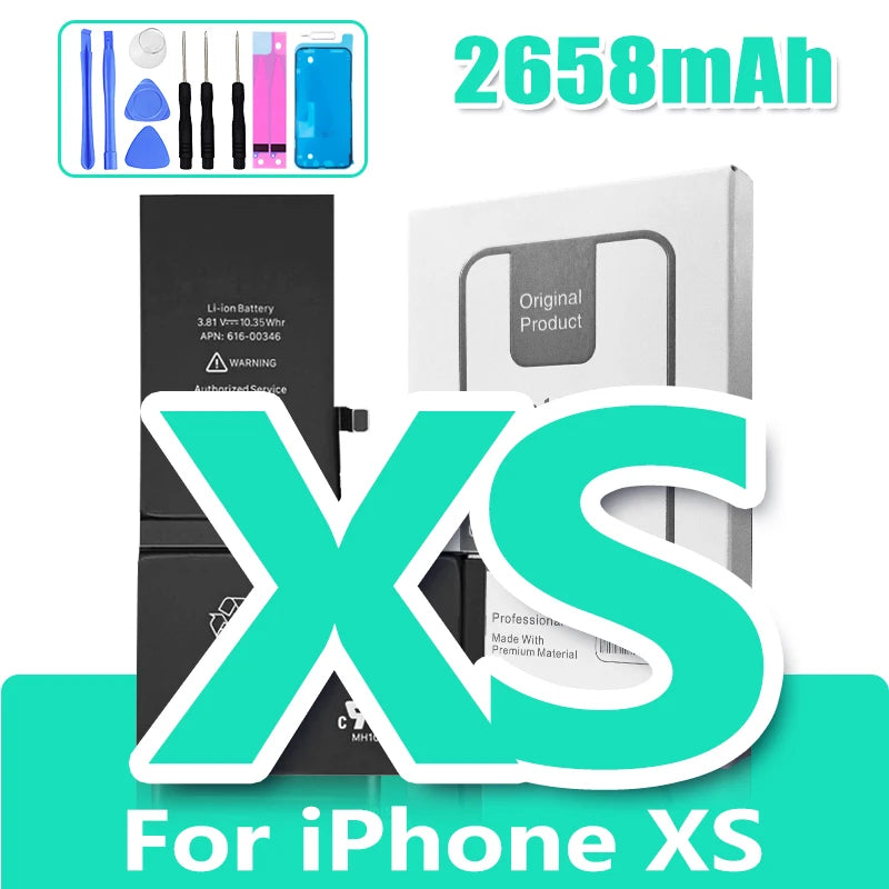 Battery for iPhone 6S 6 Plus 7 8 X XR XS Max 11 11 Pro Mobile Phone Replacement Cell High Capacity with Free Tools Set DIY