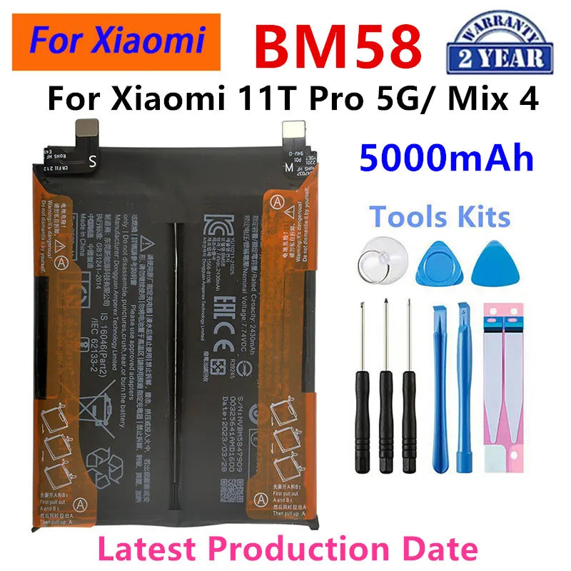 Brand New BM58 5000mAh Battery For Xiaomi 11T Pro 5G/ Mix 4 