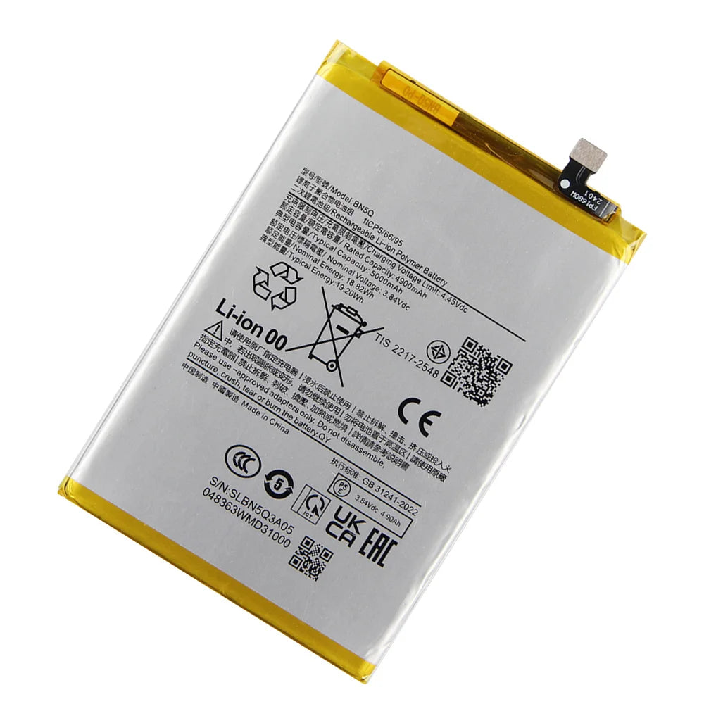 2025 Replacement Battery BN5Q For Xiaomi Redmi 13C Rechargea