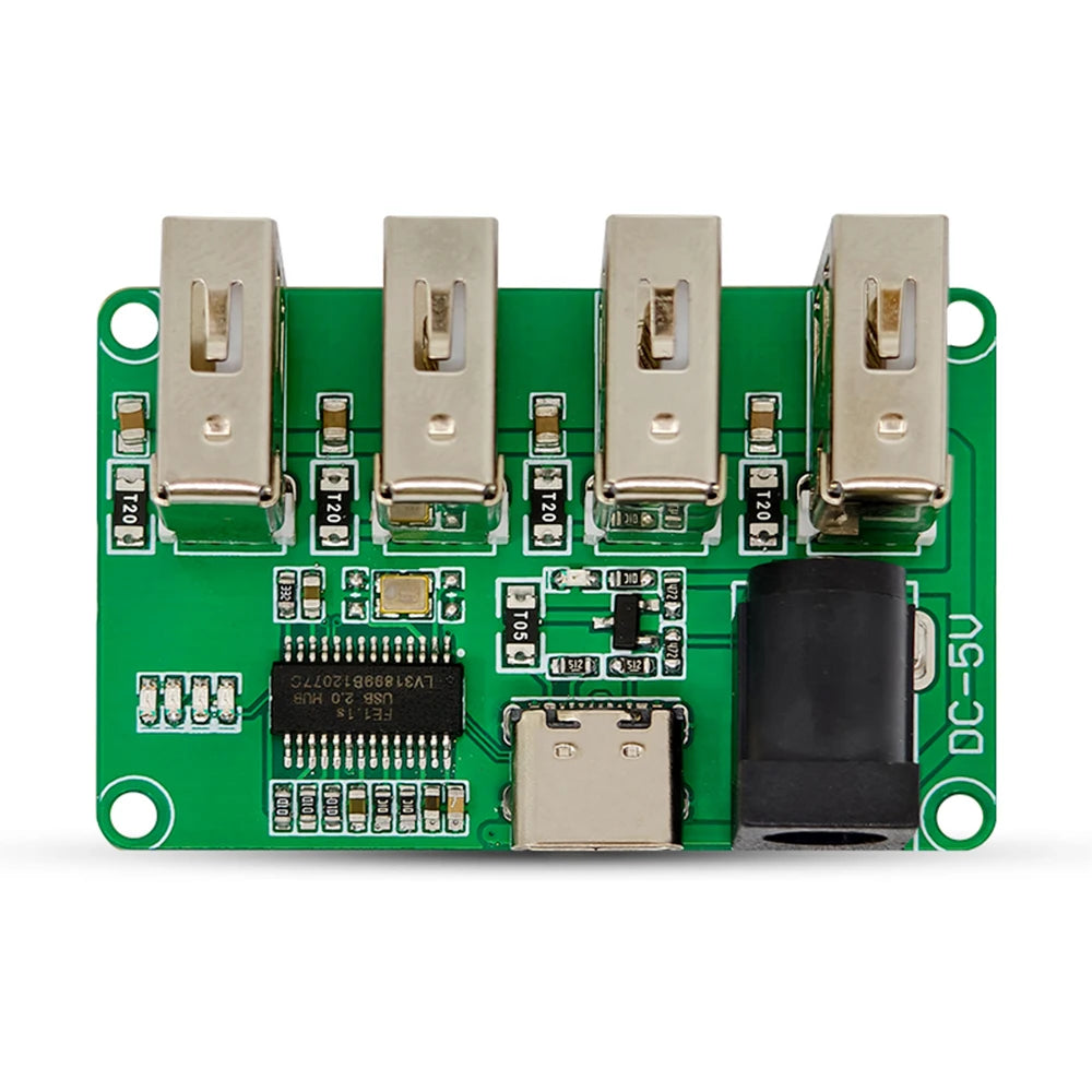 1-to-4-Port HUB Module USB 2.0 Free Drive USB Splitter Electronic Development Expansion Board PH2.0 Interface Version DC 5V