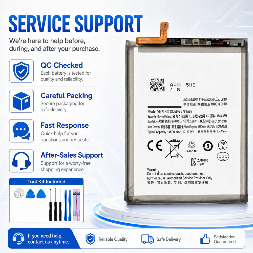Mobile Phone Replacement Battery for Samsung SM-G781 SM-A526