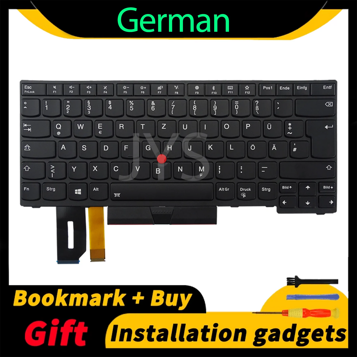 Laptop Replacement Keyboard for Lenovo ThinkPad E480 E490 L380 R480 T480S L490 T490 With Backlight US/UK/Spanish/French Layout