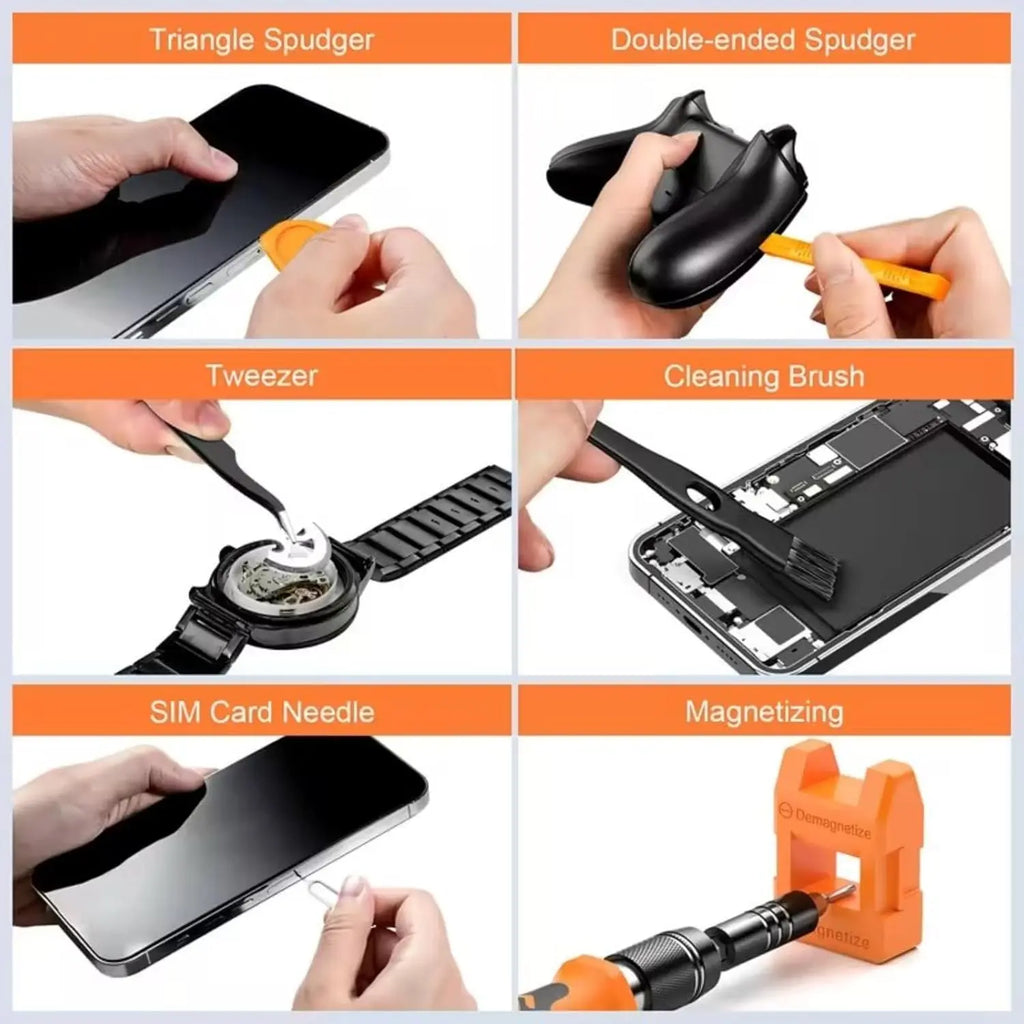 TINSOL 115in1 Precision Screwdriver Set CRV Steel Bits W/ To