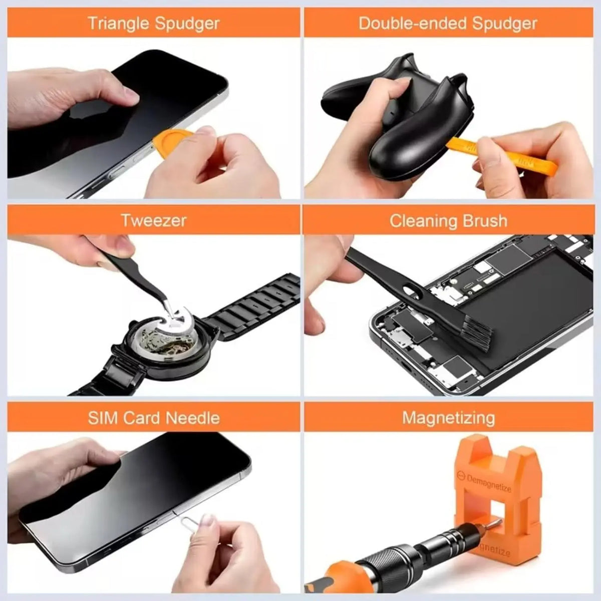 TINSOL 115in1 Precision Screwdriver Set CRV Steel Bits W/ To
