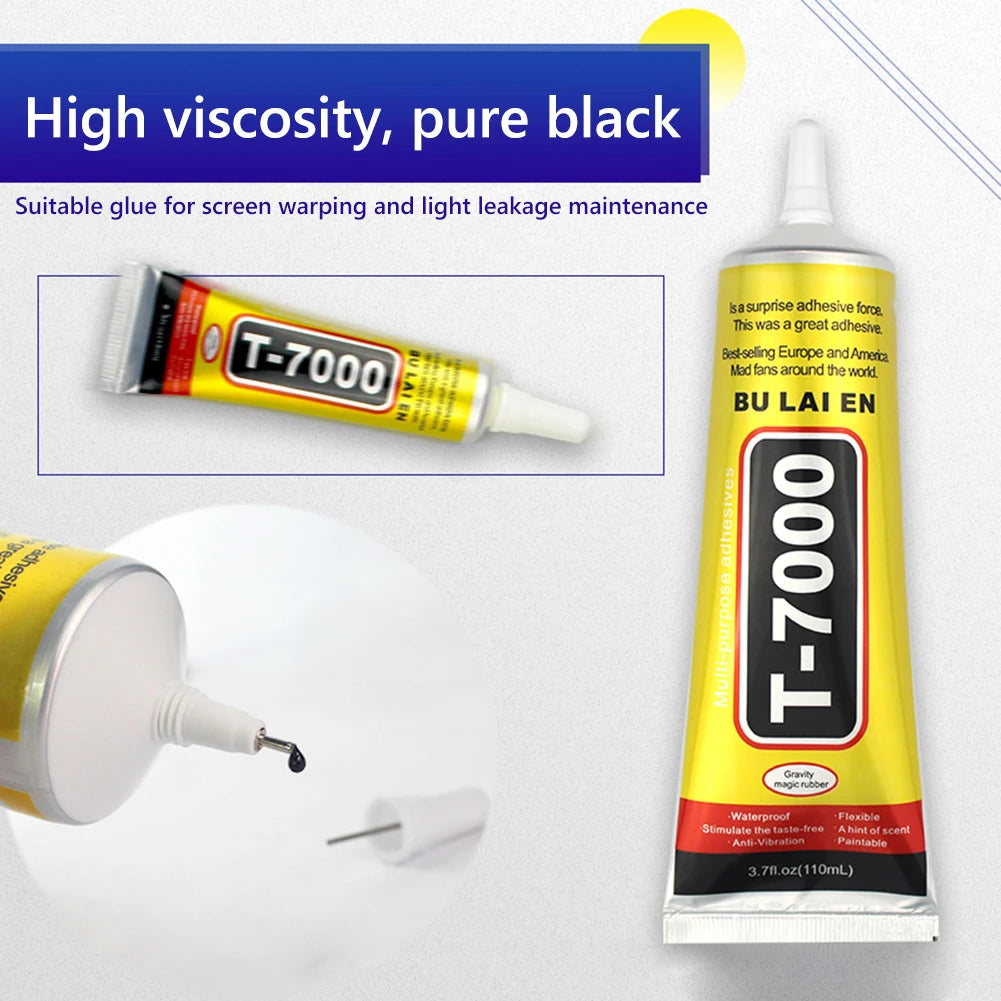 15/25/50/110ML T7000 Black Glue for Phone Mobile Screen DIY 