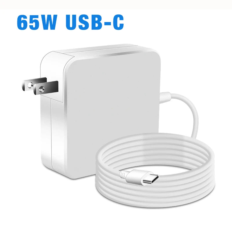 65W USB C Laptop Power Adapter Type C Power PD Wall Fast Cha