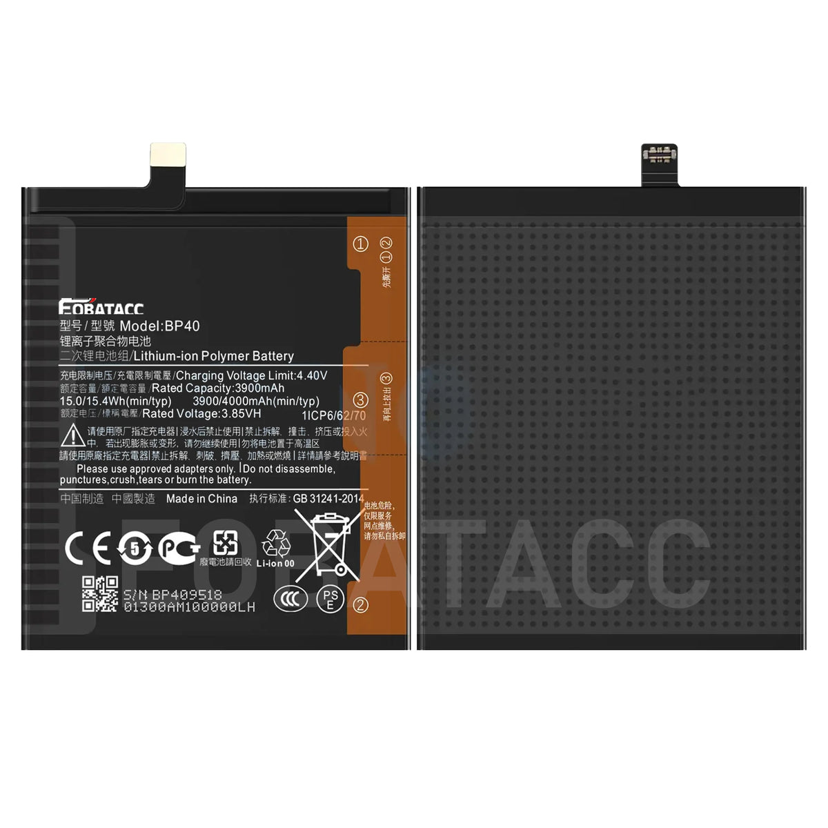 2026 Years New BP40 Original Battery For Xiaomi Mi 9T Pro / 
