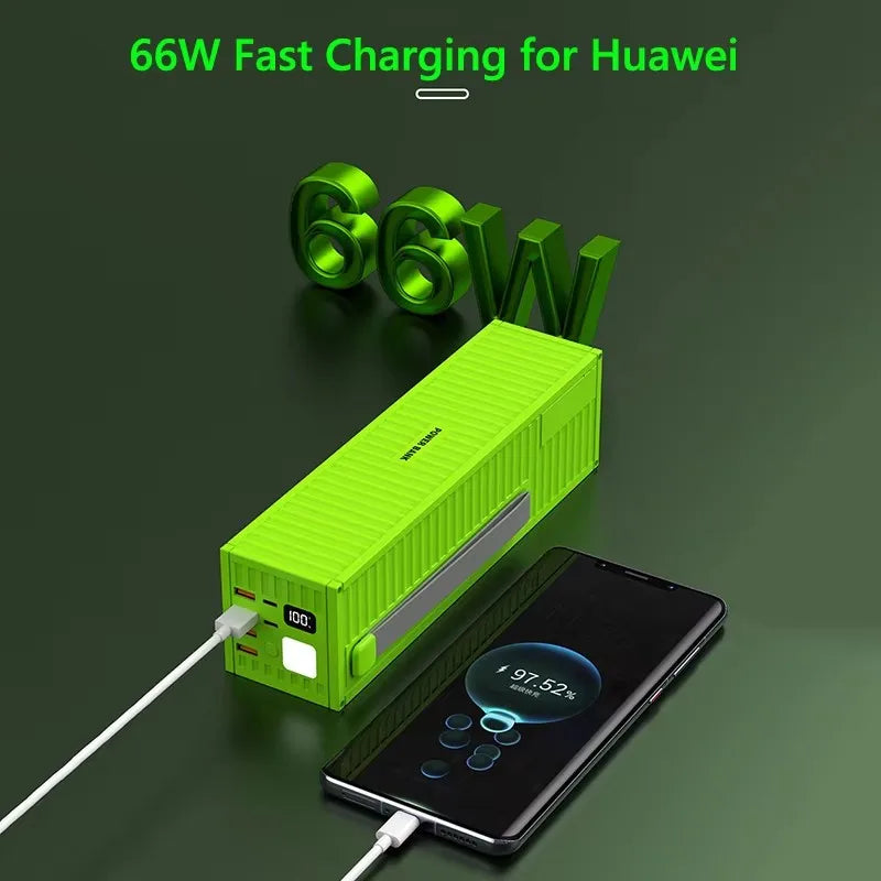 Power Bank 100000mAh 66W Fast Charging Portable Charger Stat