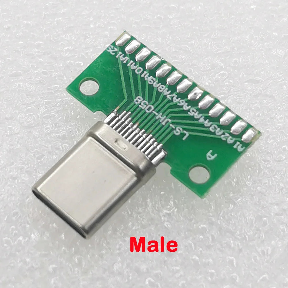 USB 3.1 Type-C Connector Male Female Type C Test PCB Board Universal Board with USB3.1 Port Test Board Socket