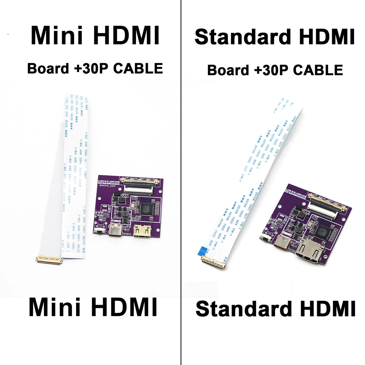 30Pin 40Pin HDMI to EDP Driver Board 2K 4k EDP Signal HD LCD Display Projection Portable 10-16-inch LCD Screen Laptop Monitor