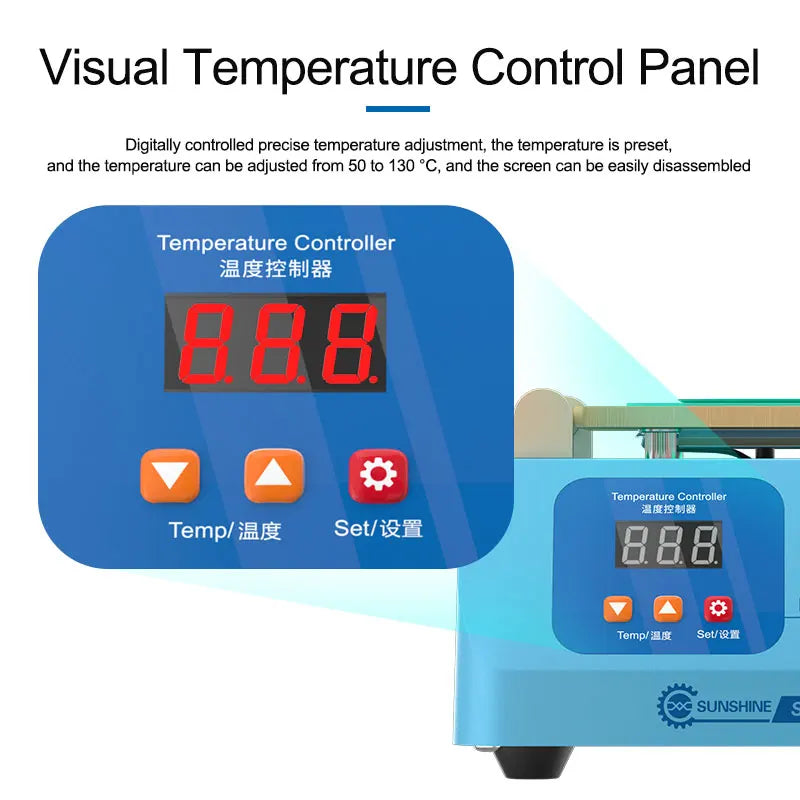 SUNSHINE SS-918L LCD Screen Separator Machine Temperature Ad
