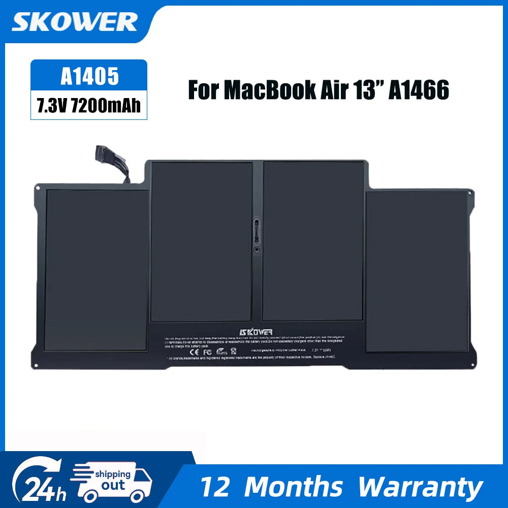 SKOWER Laptop Battery For Apple Macbook Air 11 13 Inch A1466 A1370 A1369 A1465 Replacement A1375 A1406 A1405 A1377