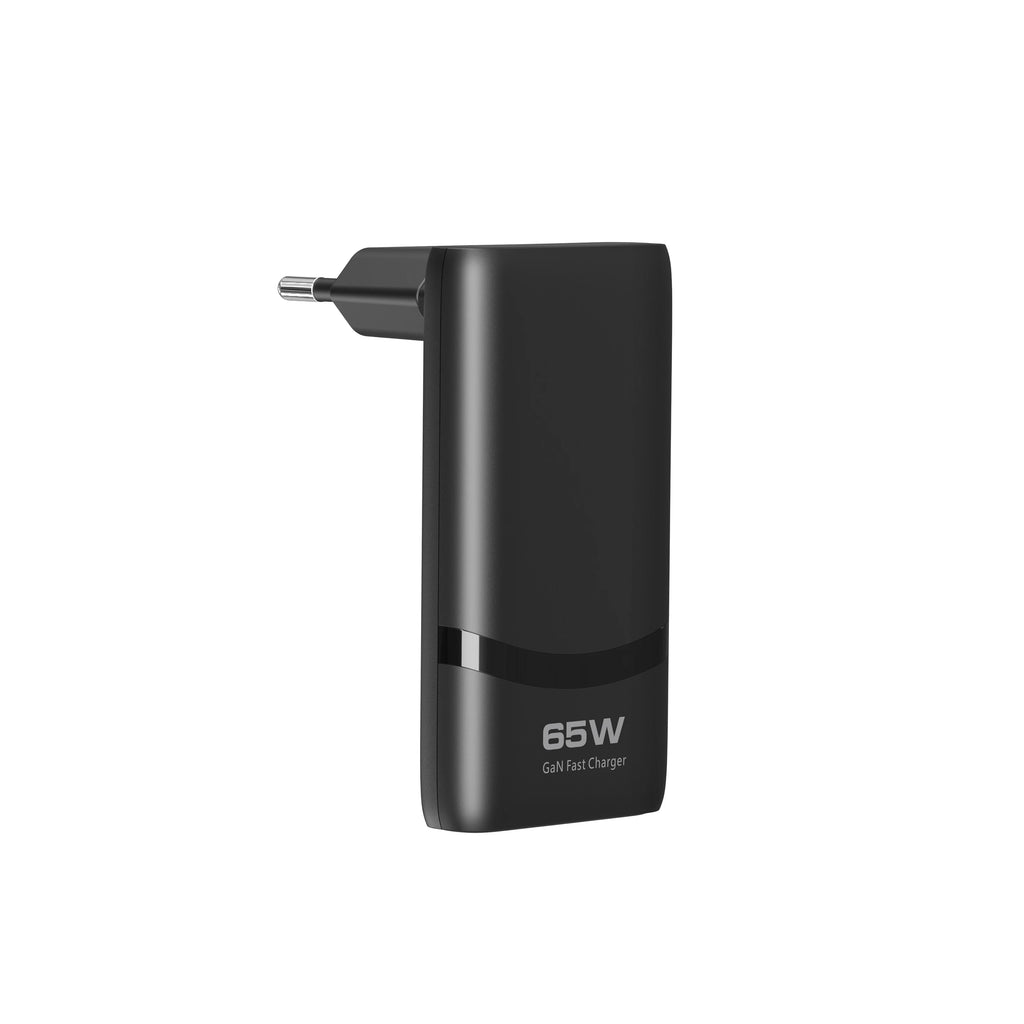 65W GaN 2-port Flat USB-C Wall Charger With USB C Fast Charg