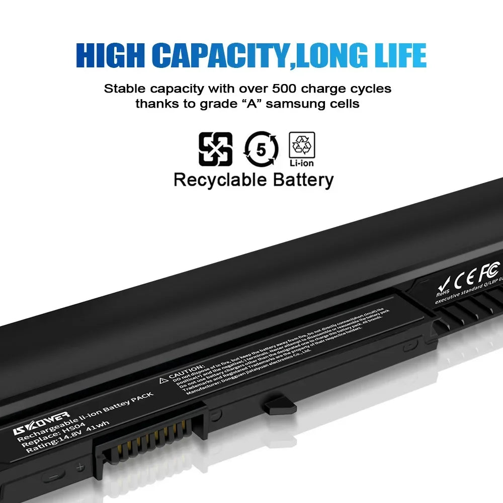 HS04 Laptop Battery For HP 240 245 250 255 G4 TPN-C125 Repla