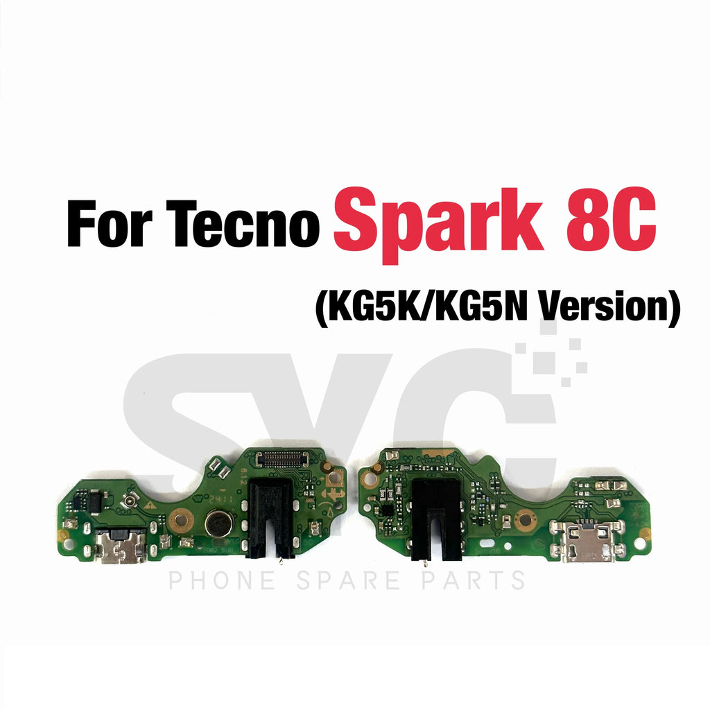 OEM For Tecno Spark 7 6 Air Go USB Charging Dock Board Port Connector Flex Cable For Spark 8 8C 8P 9 9T 10C KE5 KG5K Replacement