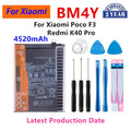 100% Orginal BM4Y 4520mAh Battery For Xiaomi Poco F3 /Redmi 