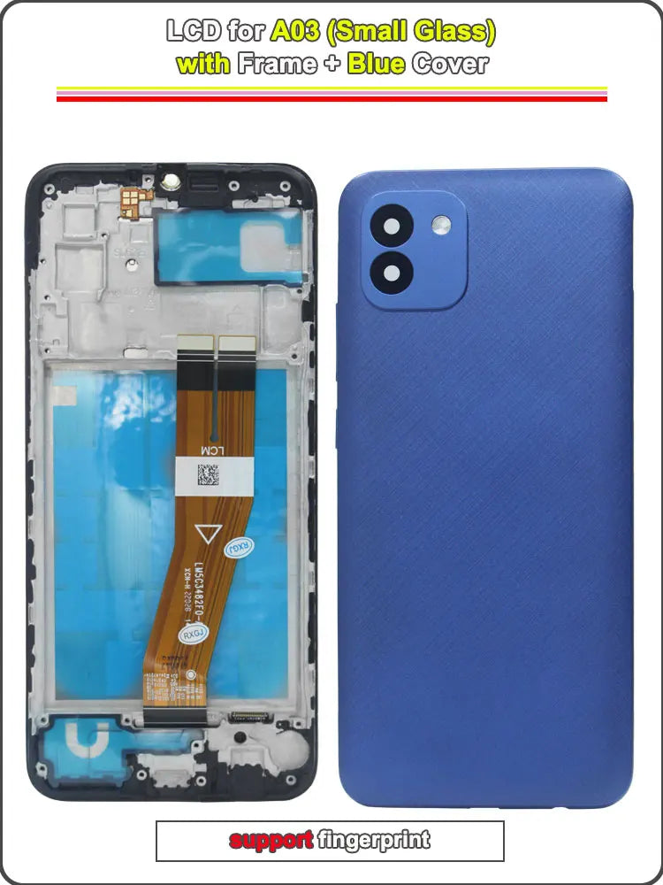 6.5 LCD for Samsung Galaxy A03 Display Touch Screen Phone Repair Digitizer Assembly with Frame for A035F A035G A035M