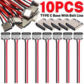 10/5Pcs Type-C 2P Welding USB-C Phone Charging Socket Easy T