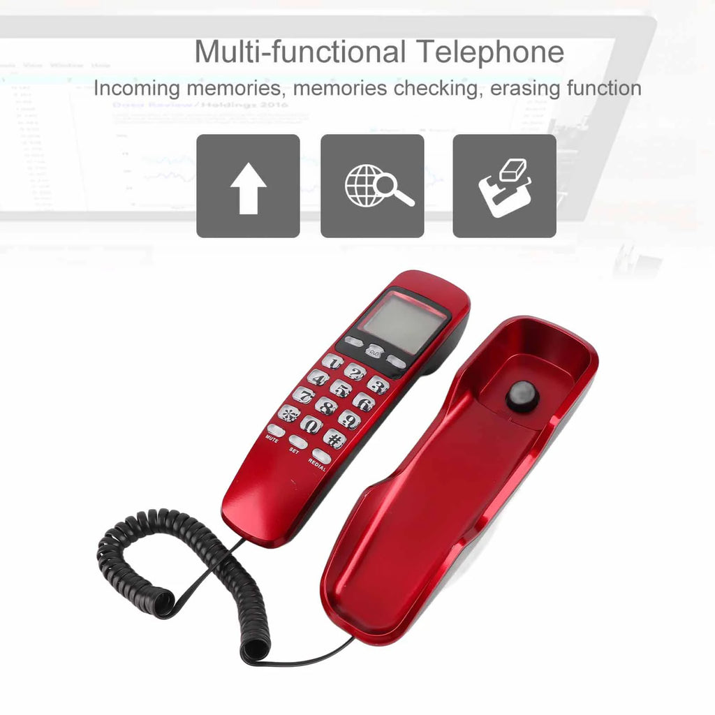 Home Telephone Mini Wall Telephone Home Hotel Incoming Calle