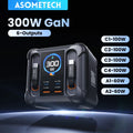 ASOMETECH 300W GaN USB Charger LED Display Retractable Type 