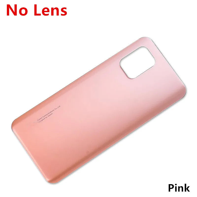 Mi10Lite Battery Back Cover For Xiaomi Mi 10 Lite 5G 6.57 Rear Housing Glass Case Phone Replace Repair Spare Part + Camera Lens