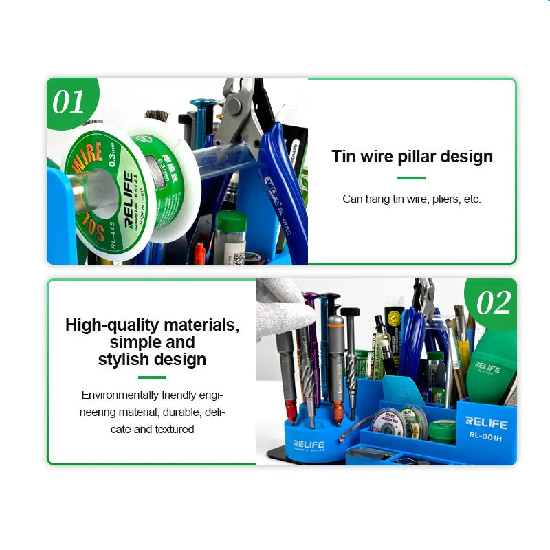 RELIFE RL-001H 360 Rotating Intelligent Repair Storage Rack 